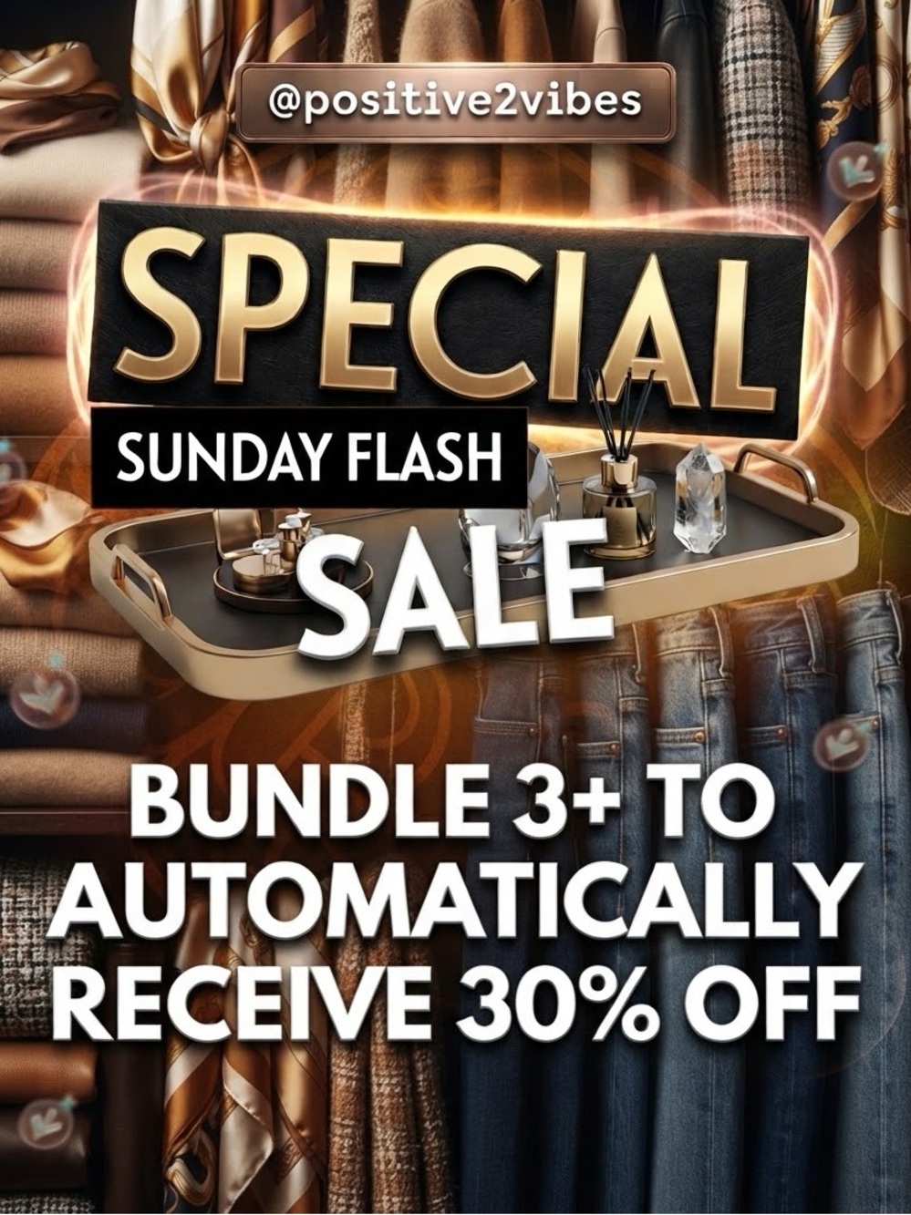Special Sunday Flash Sale Bundle 3+ Save Automatically 30% Off